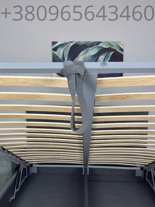 М'яке ліжко з підйомним механізмом вишукана тканина Надійна фурнітура
