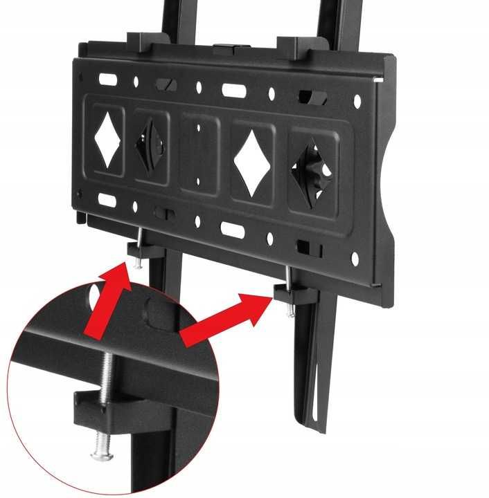 Solidny Uchwyt TV 25-80" 80kg z Regulowanym Kątem