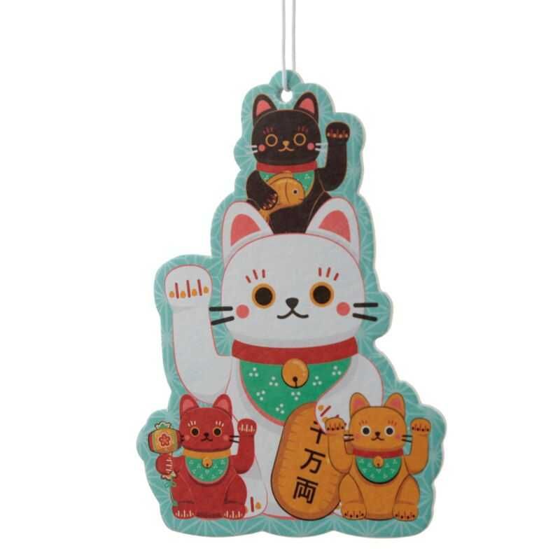 Odświeżacz zawieszka zapachowa Kwiat Wiśni Kot Szczęścia Maneki Neko
