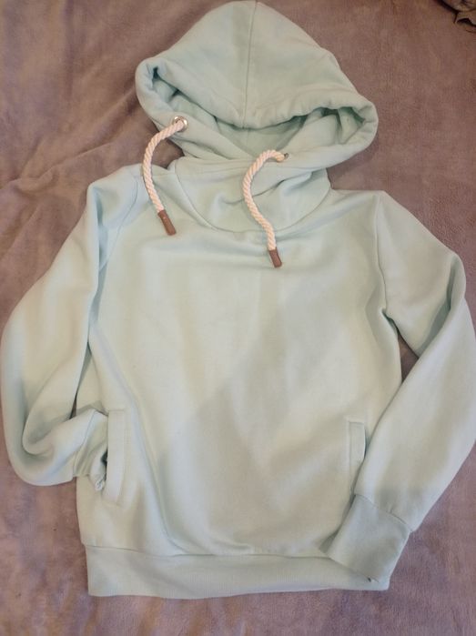 Bluza ciepła jasny turkus
