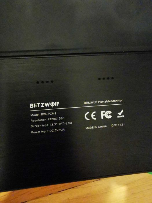 Przenośny monitor LED Blitzwolf BW-PCM2 13,3 " 1920 x 1080 px IPS