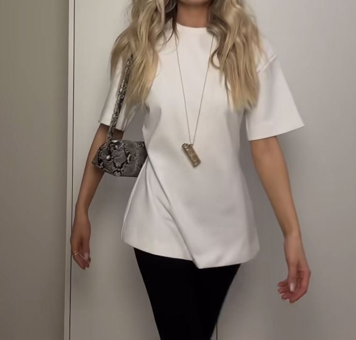 Біла/молочна футболка Mango, розмір S