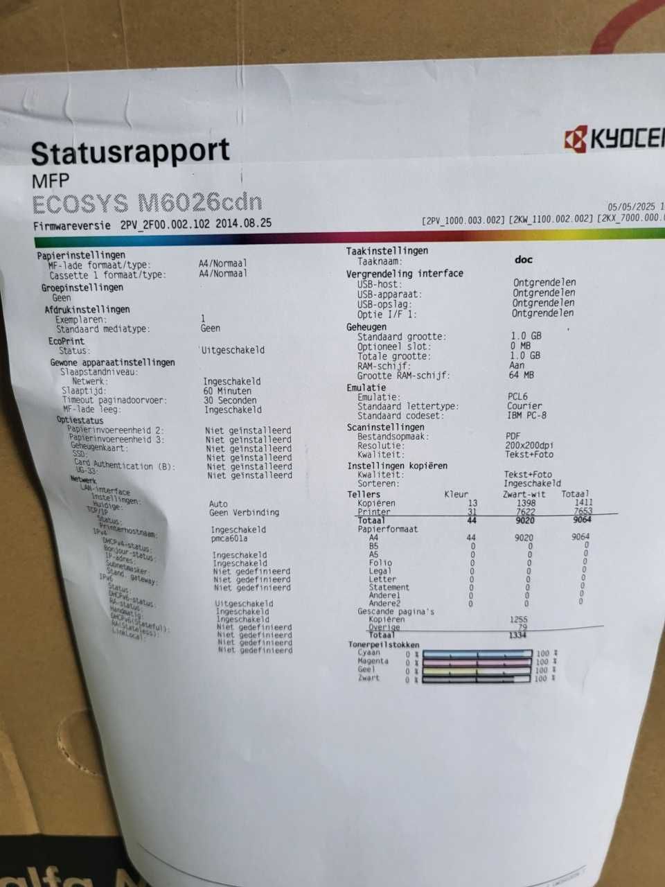 Drukarka KYOCERA Ecosys M6026cdn niskie przebiegi