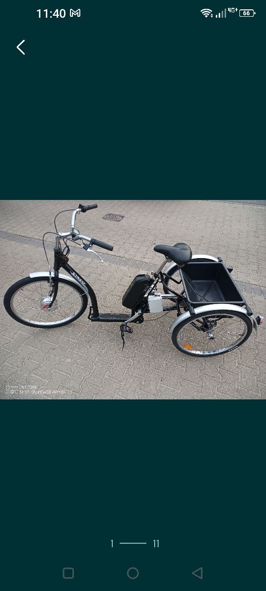 Rower Trójkołowy Elektryczny super od !!!