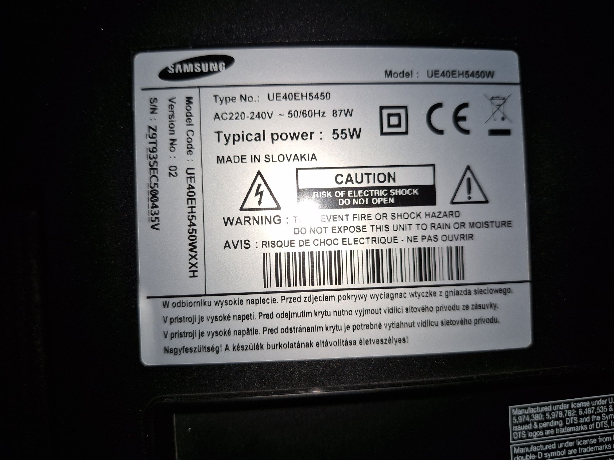 Telewizor Samsung Smart TV  UE40EH5450