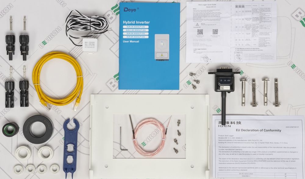 Інвертор гібридний Deye SUN-6K-SG03LP1-EU Wi-Fi