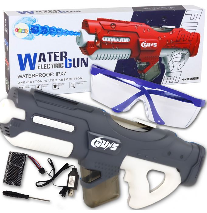 Duży Pistolet Elektryczny na Wodę Automatyczny Miotacz Wodny Karabin