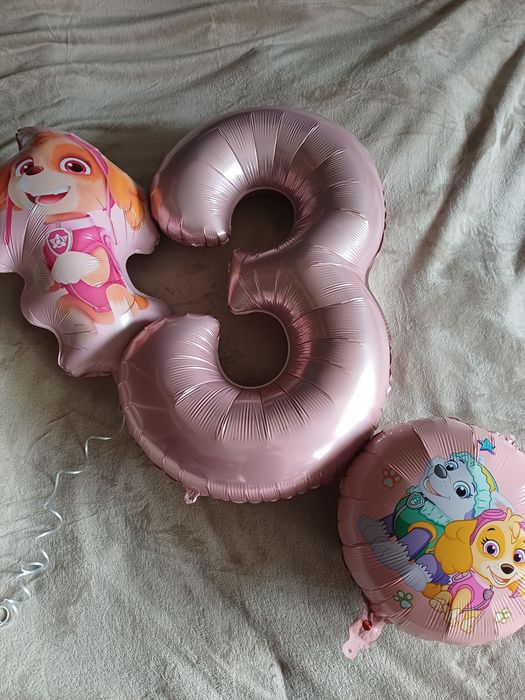 Balony 3 urodziny psi patrol
