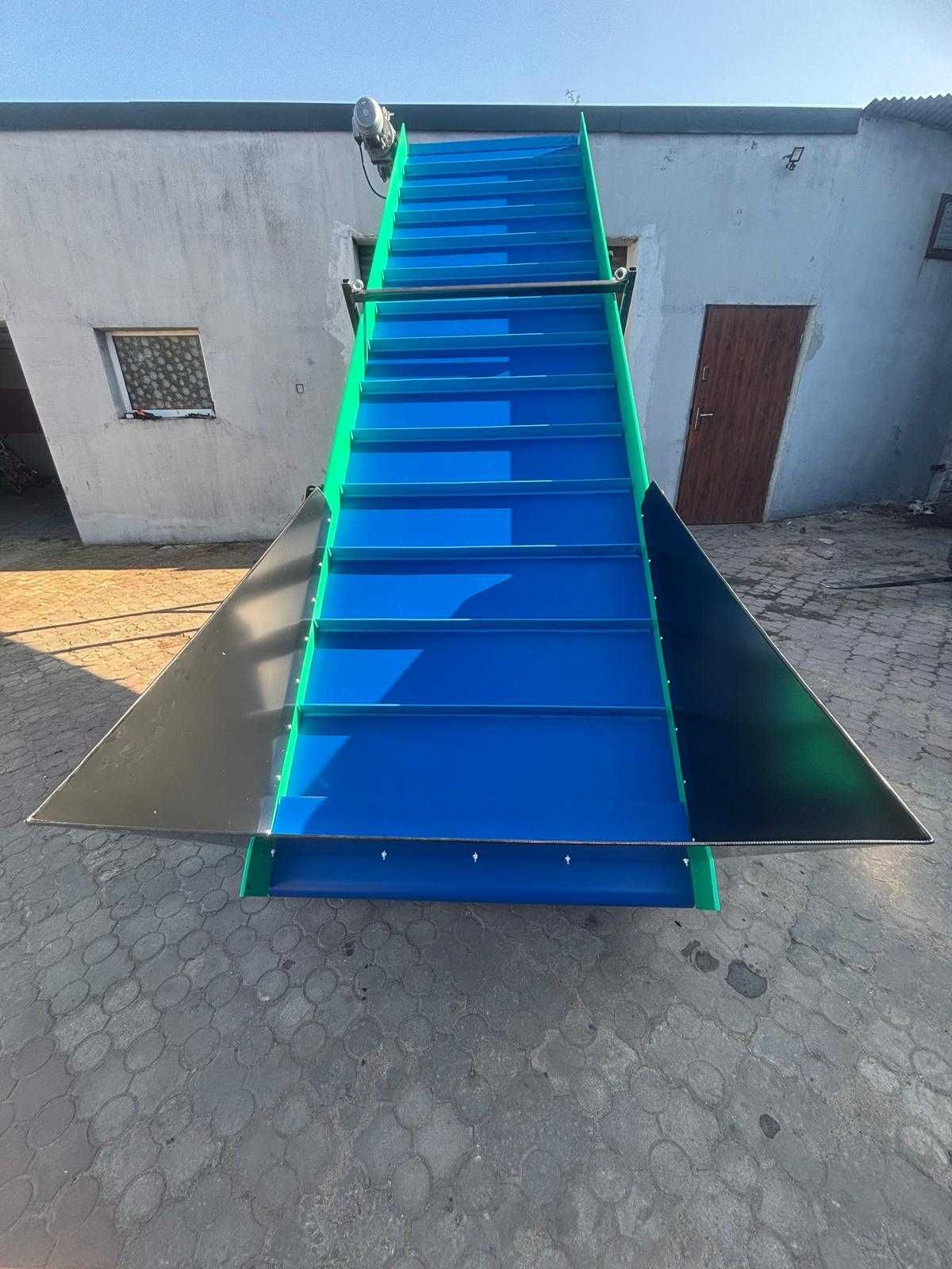 Przenośnik taśmowy wznoszący 3,5 m x1 m