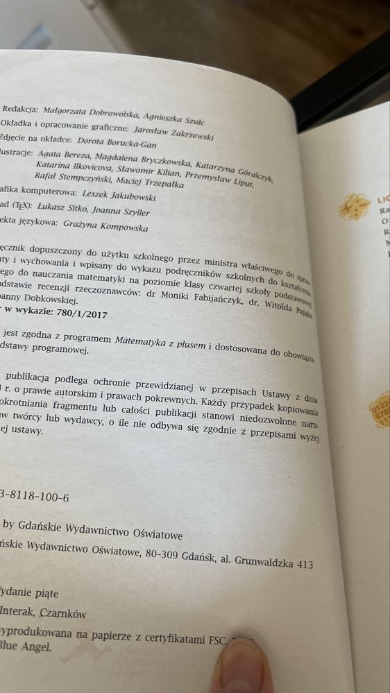 Podręcznik matematyka z plusem klasa 4