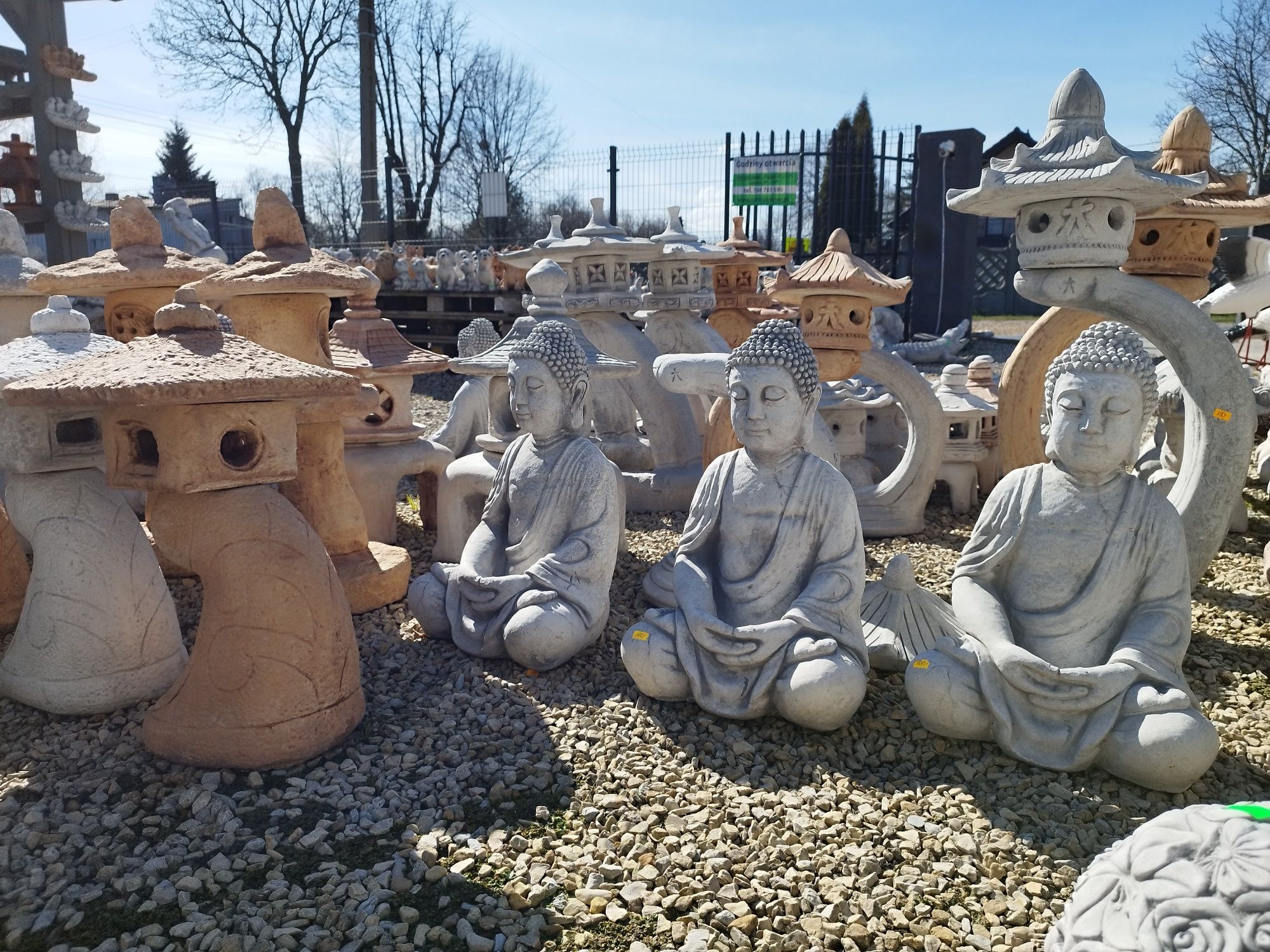 Pagoda japońska lampion chiński betonowy budda ogród japoński ozdoba z