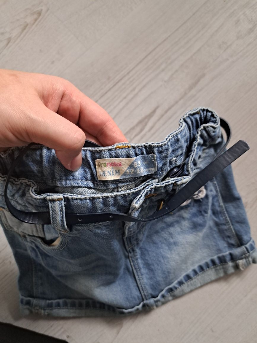 Spódniczka jeansowa z paskiem Prenatal denim 80 86 cudo