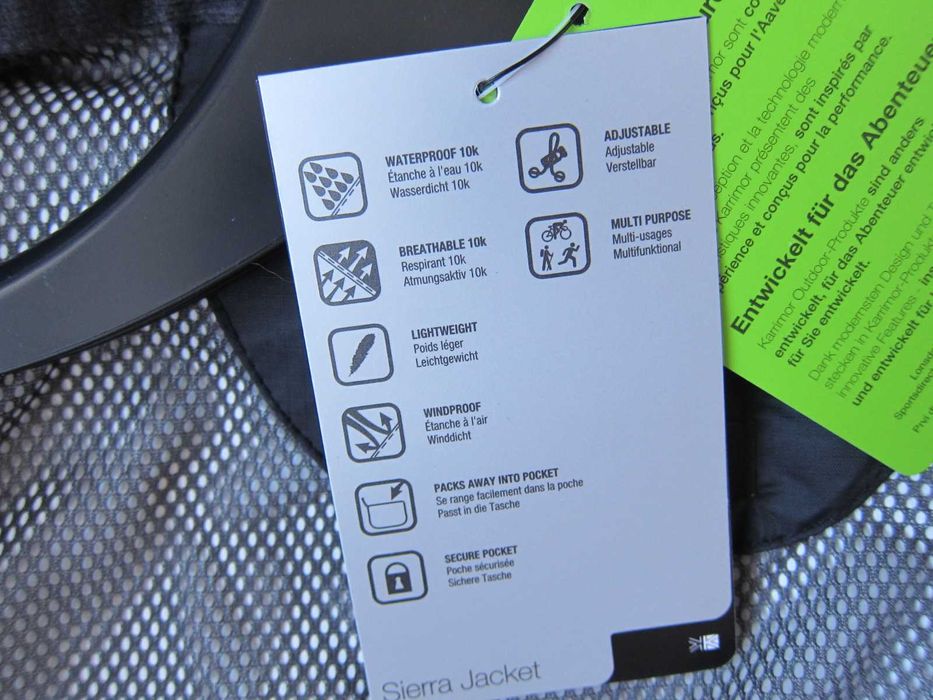 Karrimor чоловіча вітровка куртка дощовик з мембраною waterproof 10K