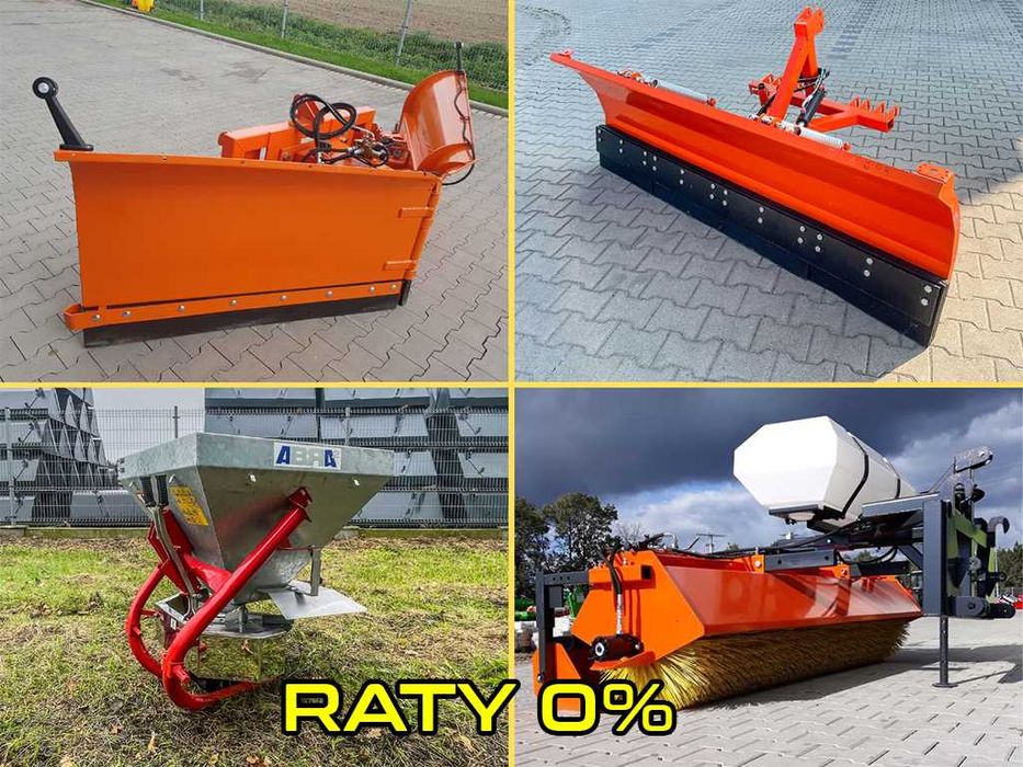 Pług śnieżny prosty Zamiatarka Rębak Piaskarko Solarka RATY Dostawa