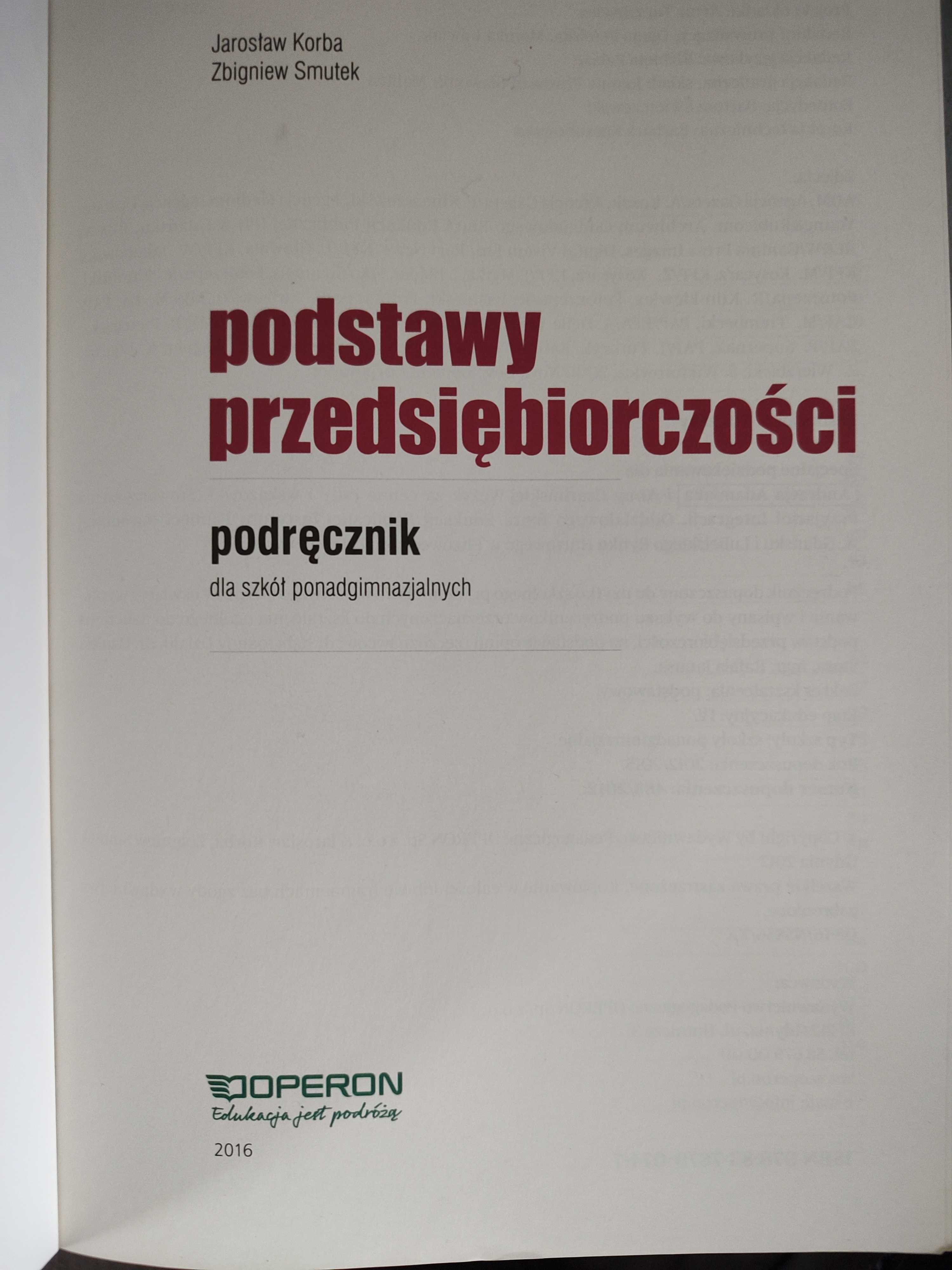 Podstawy przedsiębiorczości podręcznik