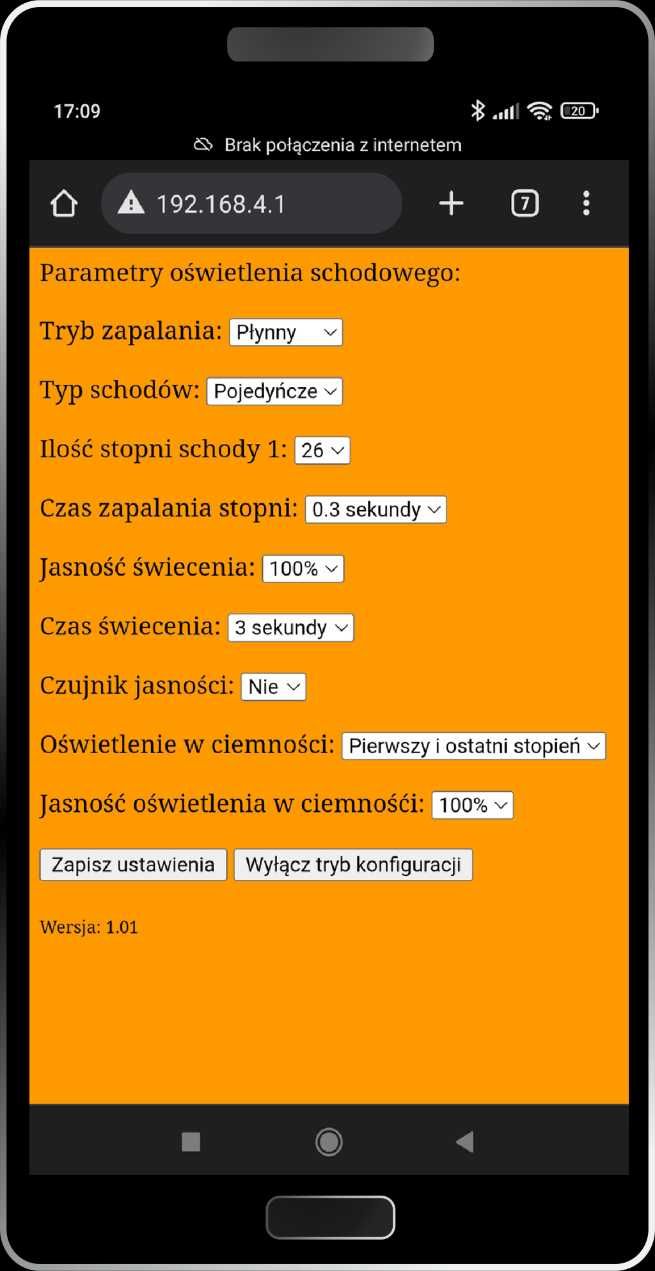 SCHODZILLA sterownik schodowy z czujkami ruchu. Aplikacja. PL.