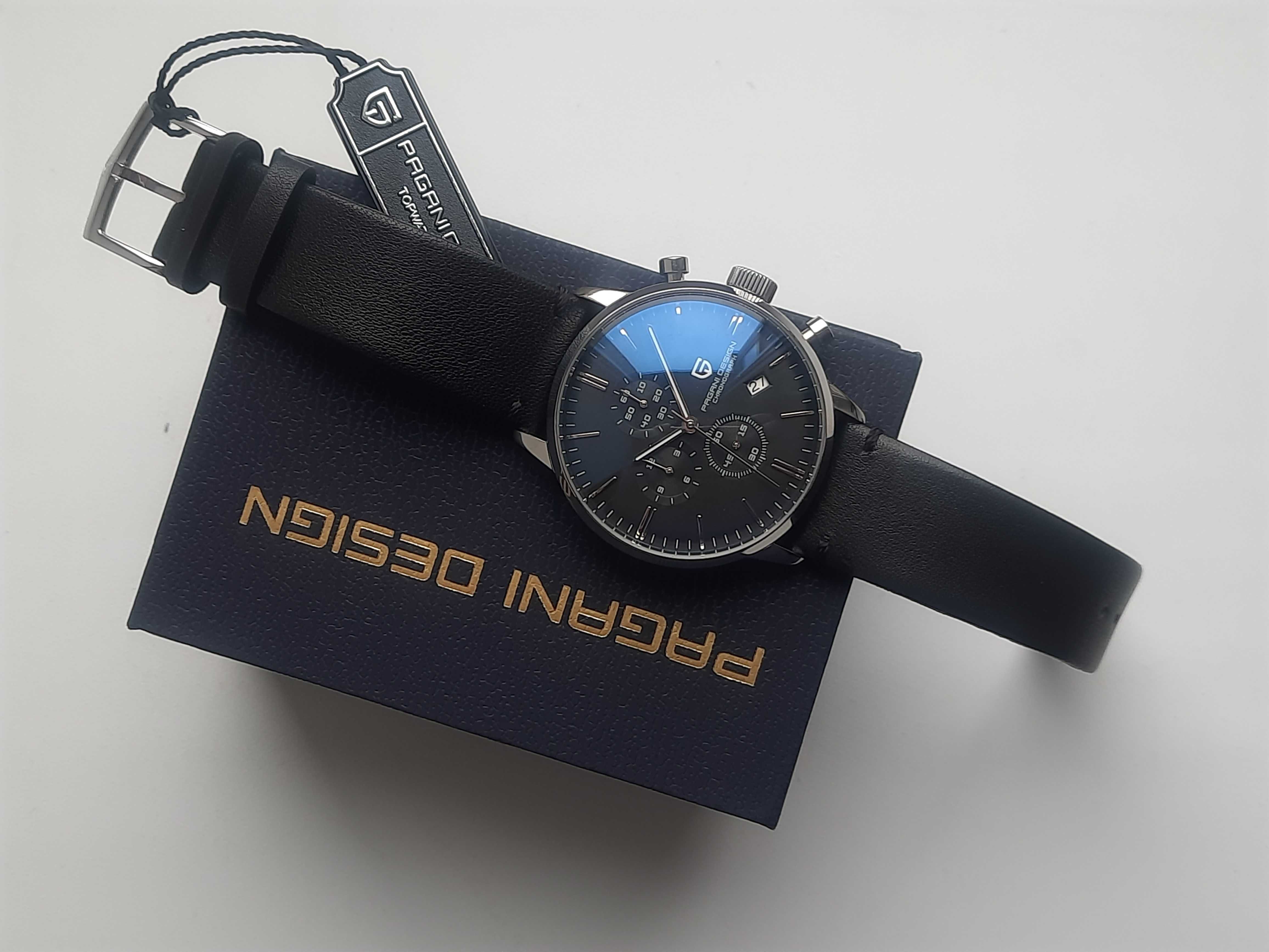 (100м в воду) Кварцовий Годинник з Хронографом Pagani Design PD-2720K