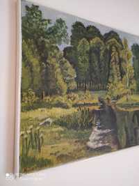 Obraz ręcznie malowany krajobraz