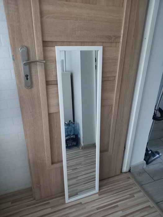 Lustro biała rama 120x30