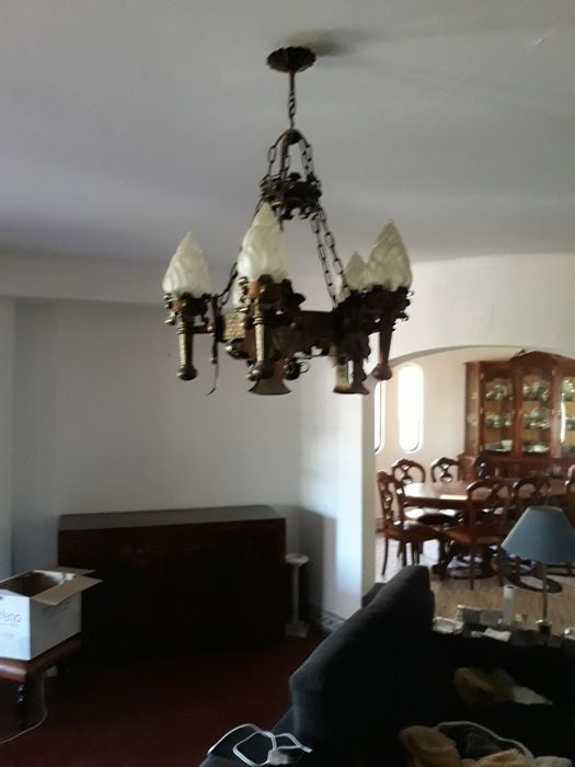 Candeeiro se sala rústico