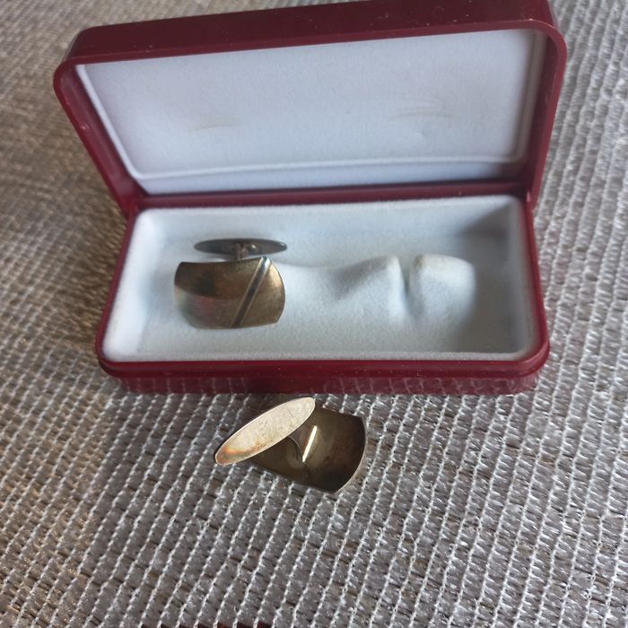 Srebrne spinki do mankietów homiks