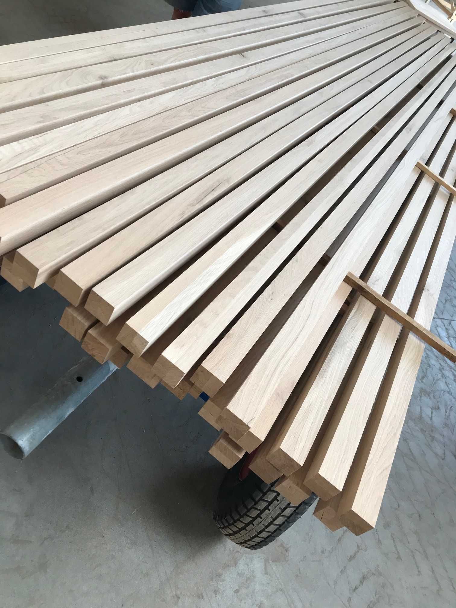 Lamele dębowe wzdłużnie klejone 40mm x40mm