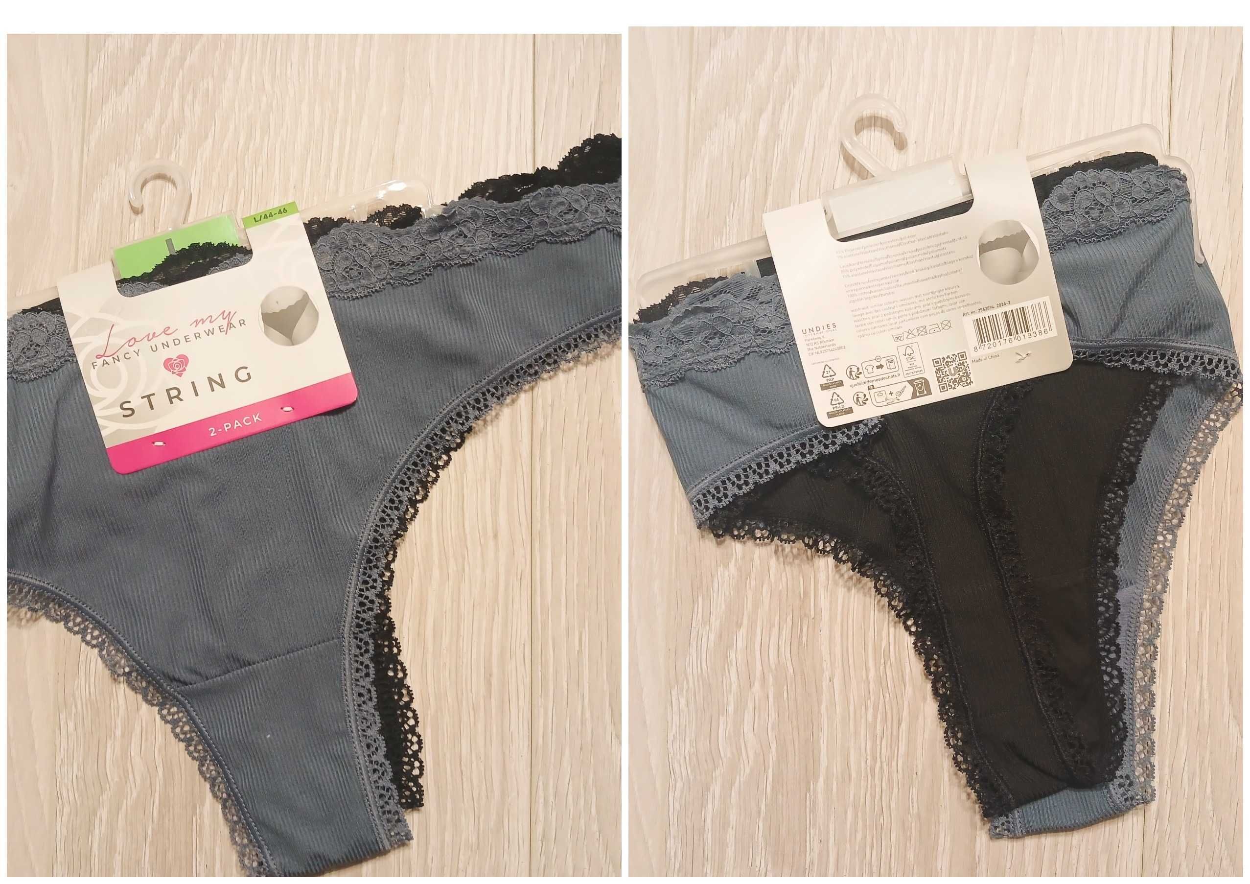 Жіночі мереживні стрінги набір 2 шт  fancy underwear