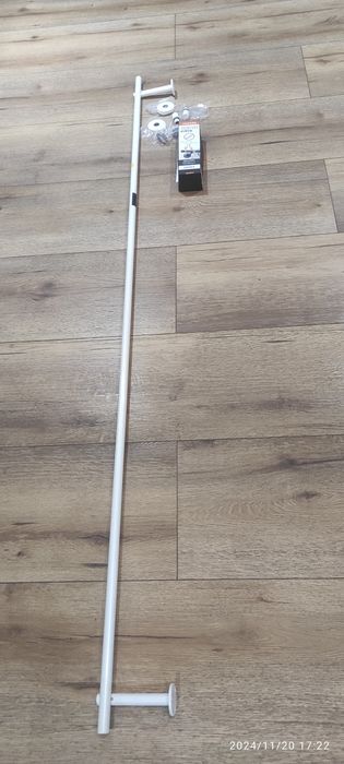 Karnisz pojedynczy TOKYO Easy 19mm 180cm,biały mat