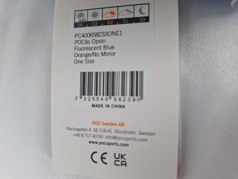 Gogle narciarskie Pocito Opsin Fluorescent Blue S2