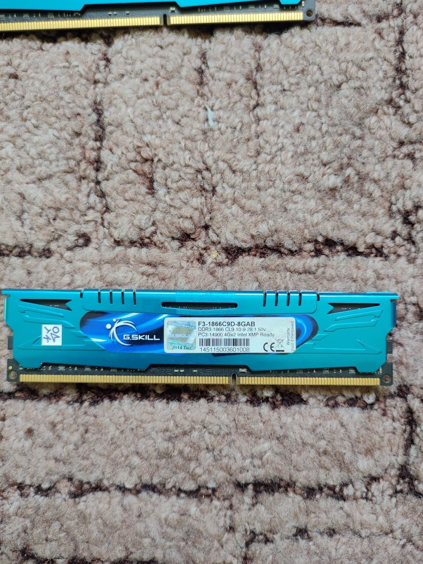 Оперативна пам'ять G.Skill Ares DDR3 16 GB (4x4gb) 4 парні плашки