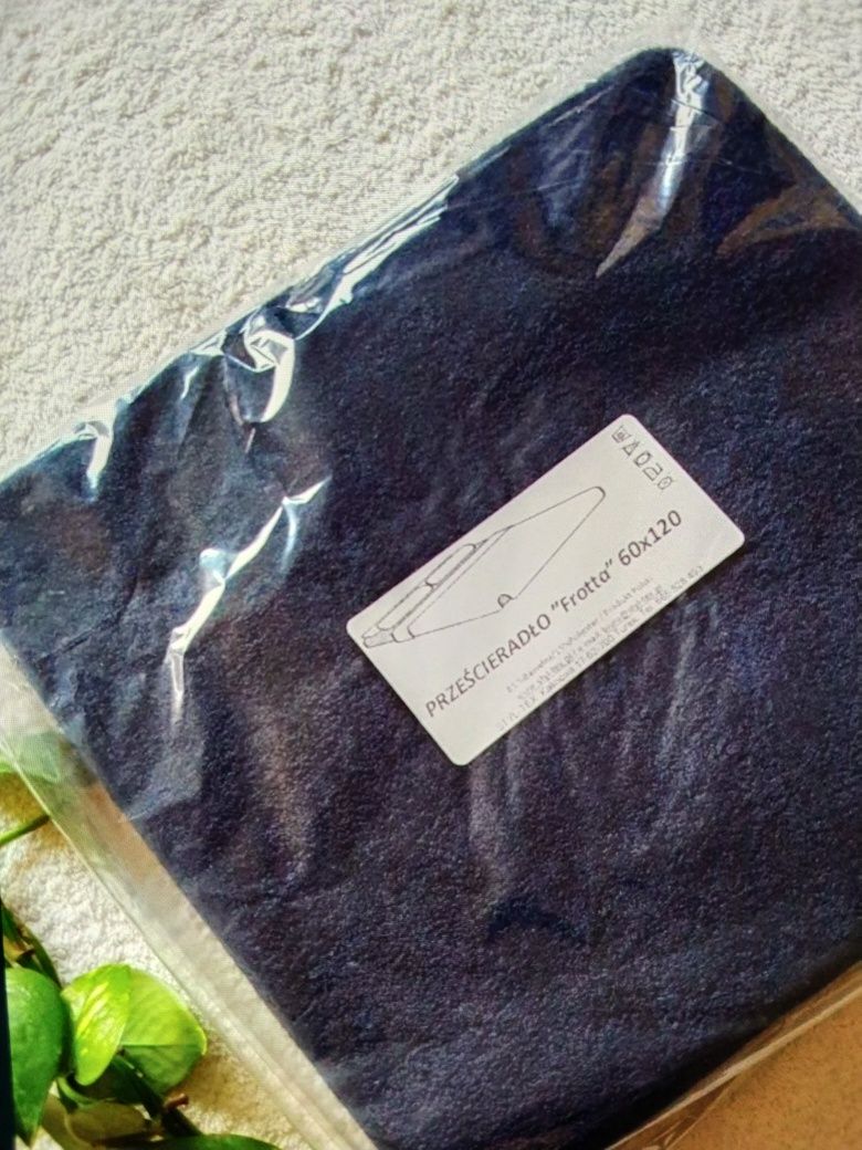 Prześcieradło frotte 120 x 60 cm do łóżeczka dla niemowląt frotte z gu