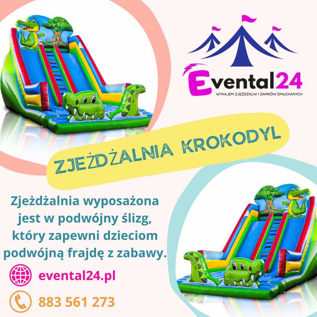 Wynajem zjeżdżalni dmuchanych, zamki dmuchane dla dzieci, zjeżdżalnia
