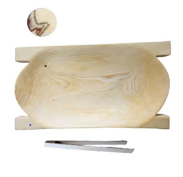 TACA z drewna do serwowania i podawania jedzenia KORYTO DUŻA 30*60 CM