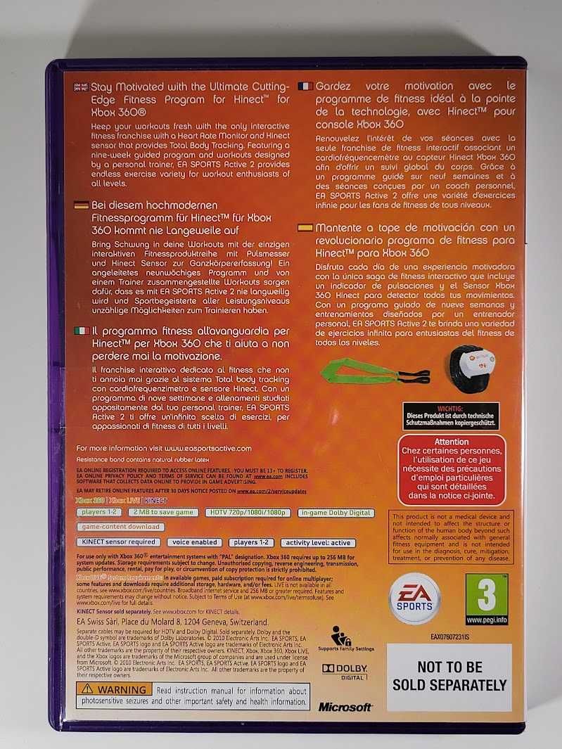 EA Sports Active 2 Personal Trainer / Gra Xbox 360 / KINECT / Warszawa