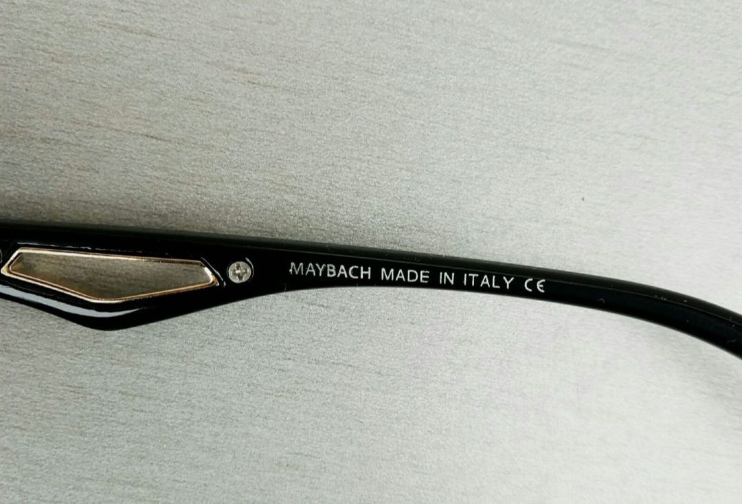 Maybach очки мужские от солнца коричневый градиент в золотом металле
