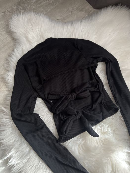 кроп топ з відкритою спиною рубчик plt , лонгслів