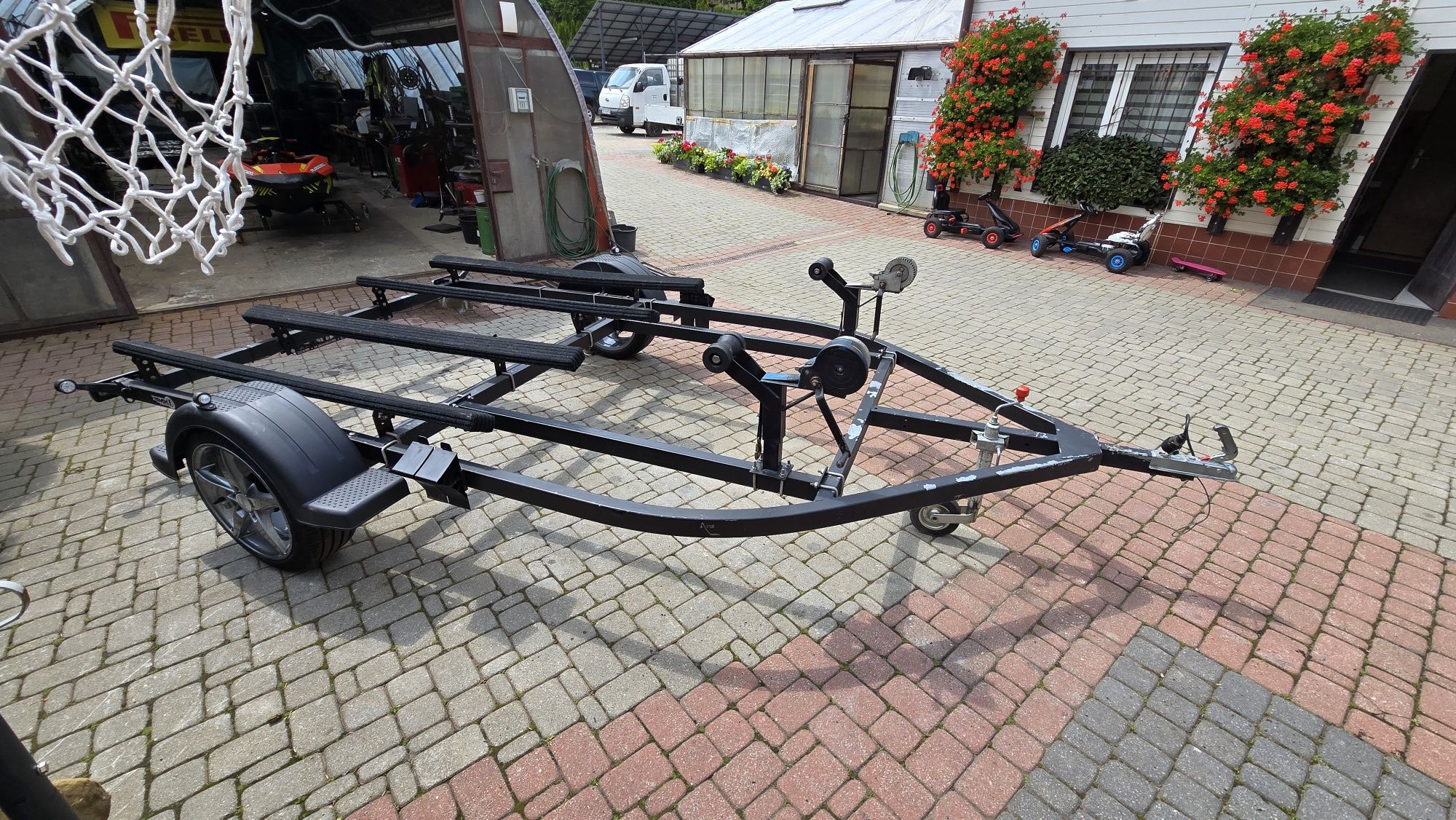 Wynajem przyczepy pod dwa skutery wodne DMC 750kg Seadoo Spark Yamaha