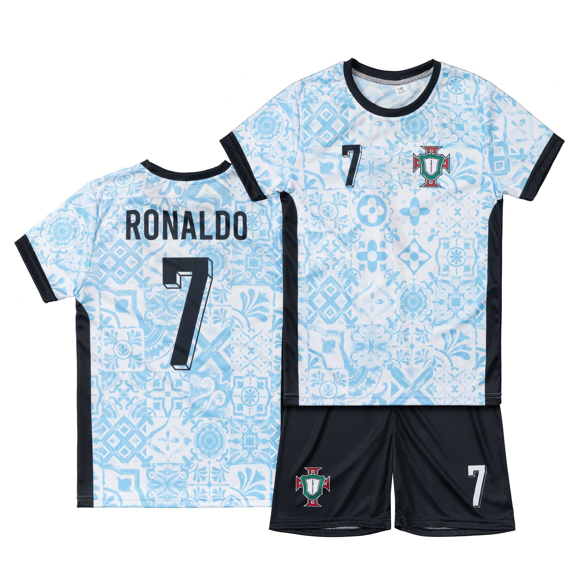 Strój piłkarski dziecięcy Portugalia Ronaldo rozm. 140