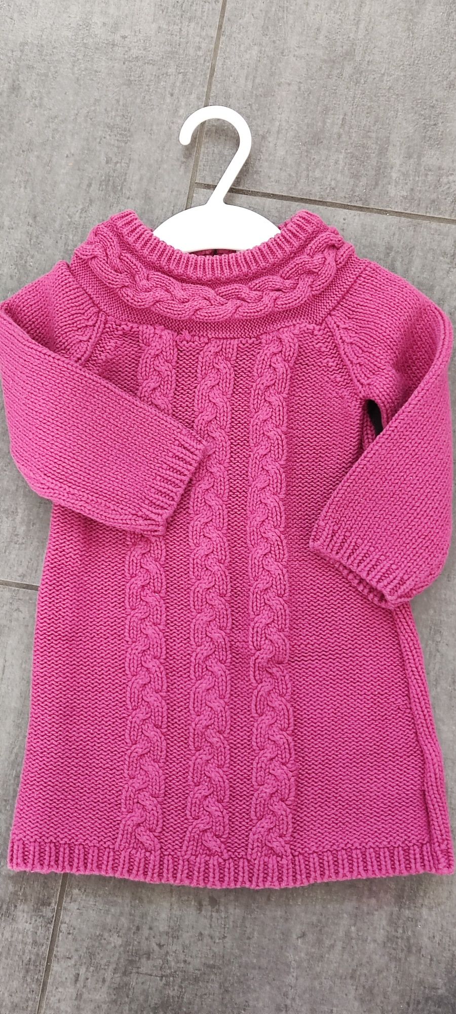 Sweterek, tunika, sukienka dzianinowa F&F, rozmiar 86 (12-18 miesięcy)