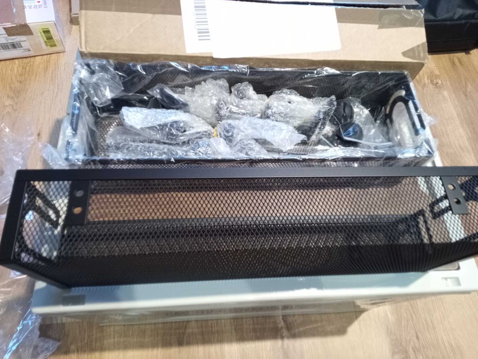 2 kosze podblatowe do biurka organizer kabli