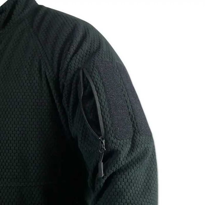 Кофта тактична флісова Militex Windblock Чорний. Є РОЗМІРИ!