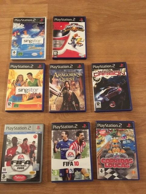 Jogos Nintendo DS, PSP e PS2