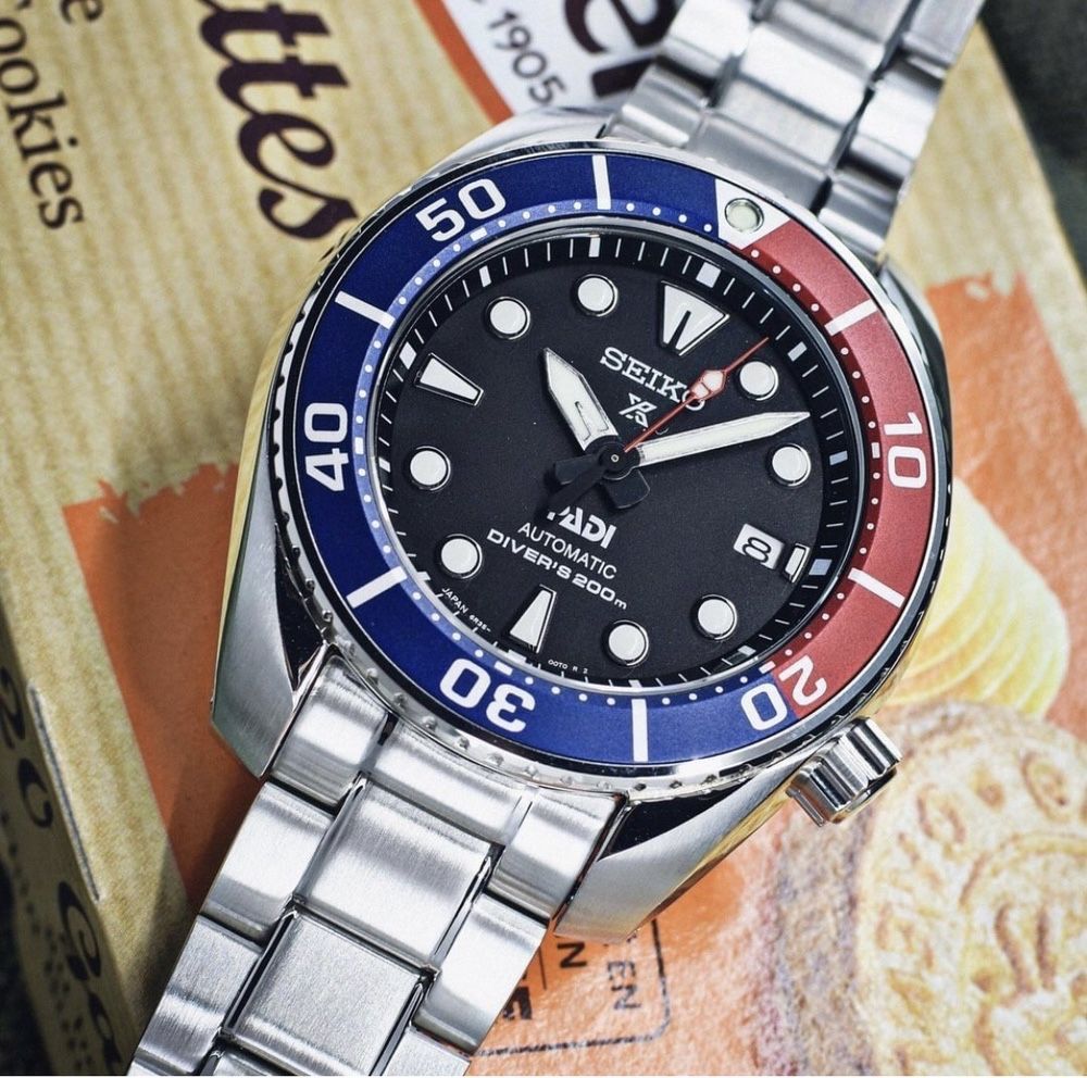 Мужские часы Seiko Prospex Sumo SPB181J1 Automatic Sapphire Pepsi 6r35