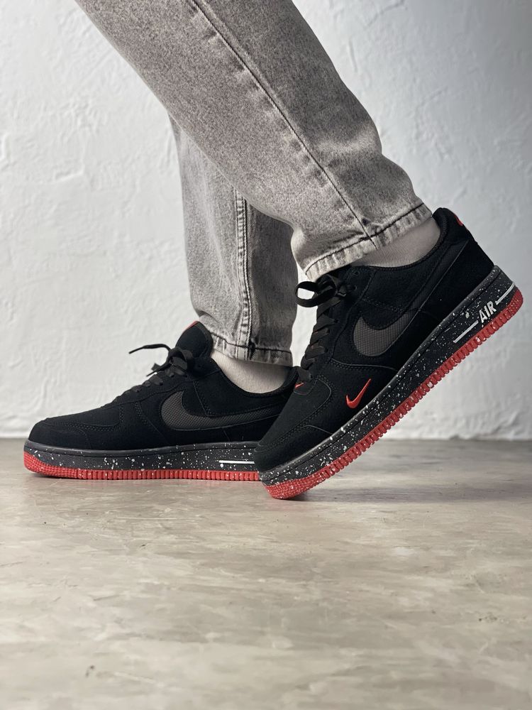 Кроссовки - Кросівки Nike Air Force Black&Red