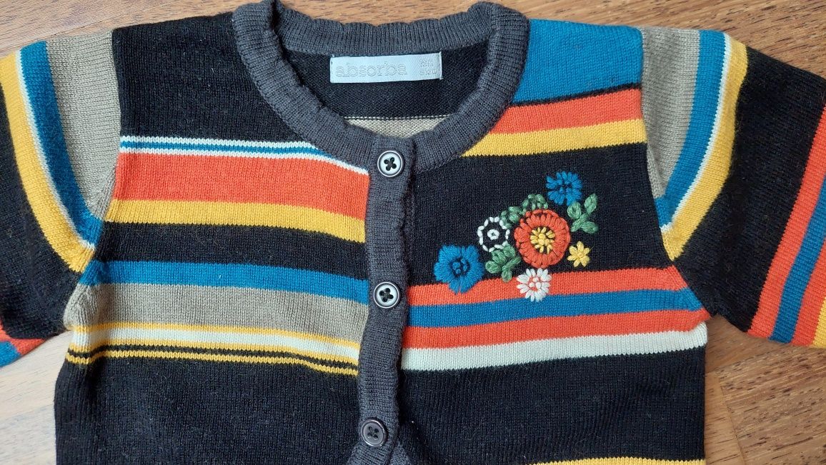 Sweter sweterek nietuzinkowe kolory r. 80