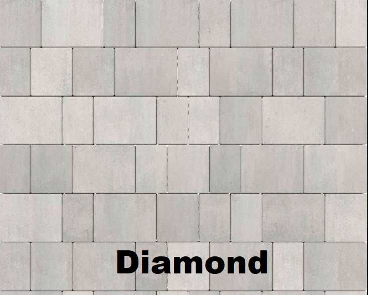 Kostka brukowa kostki brukowe BRUK PROSTY 6 cm  gothic diamond