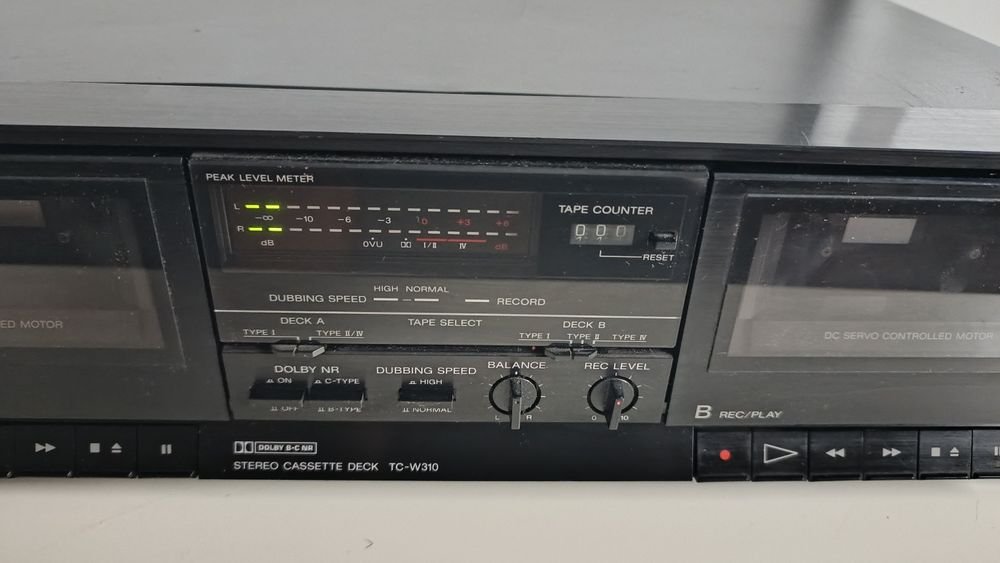 Sony TC-W310 podwójny magnetofon kasetowy. Po serwisie.