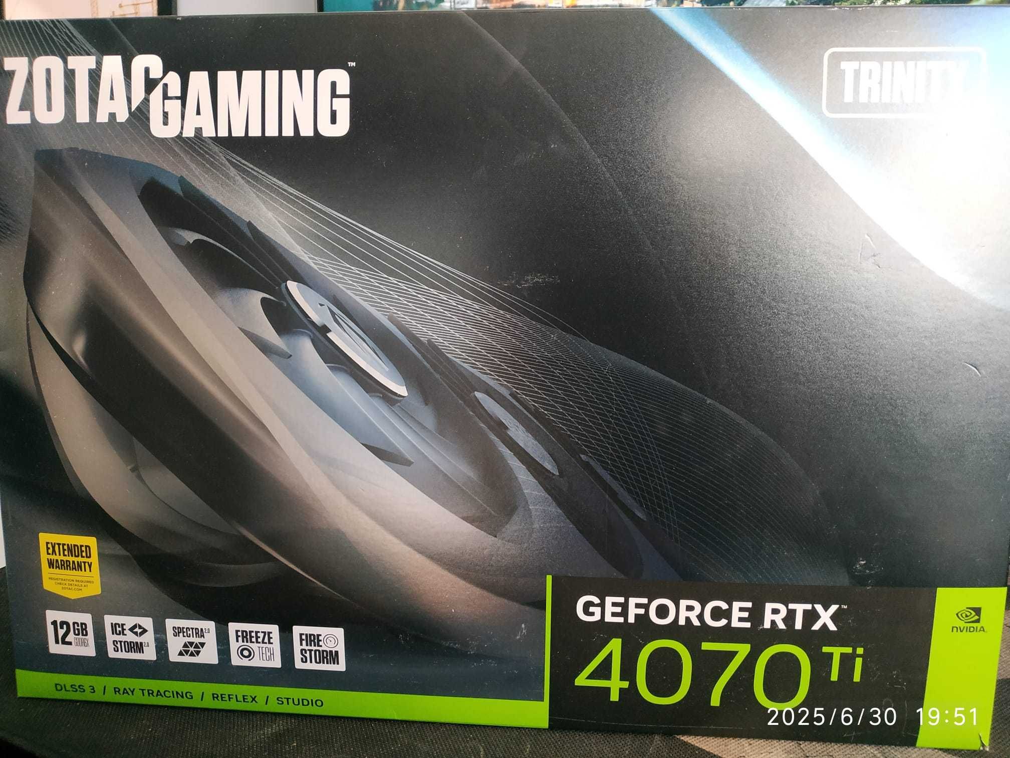 ZOTAC Gaming Geforce RTX 4070Ti Trinity 12GB 192BIT GDDR6X