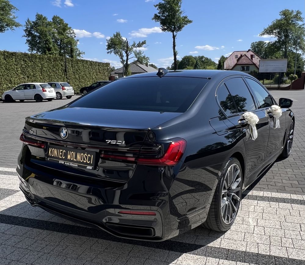 Auto do ślubu BMW 7 wynajem