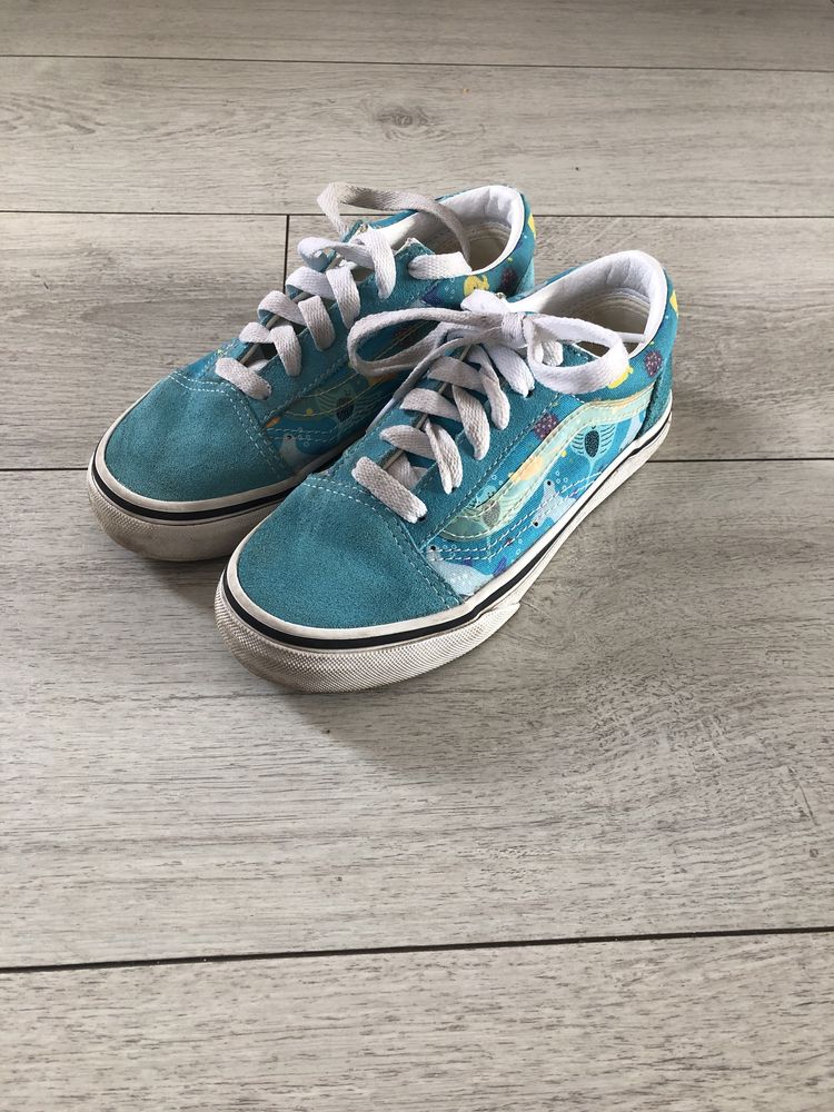 Vans turkusowe zamszowe